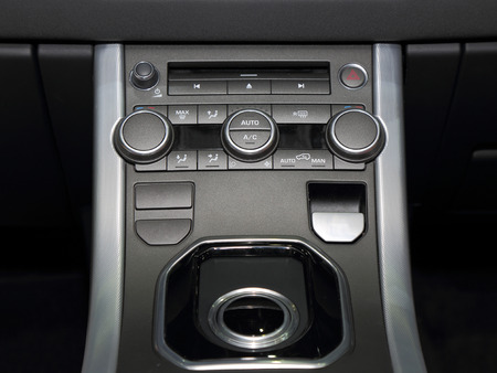 Multiple function control by button of modern car.の写真素材