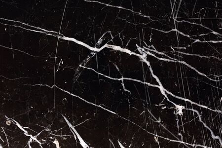 Patterned structure of black marble pattern texture for design, abstract dark marble background.の写真素材