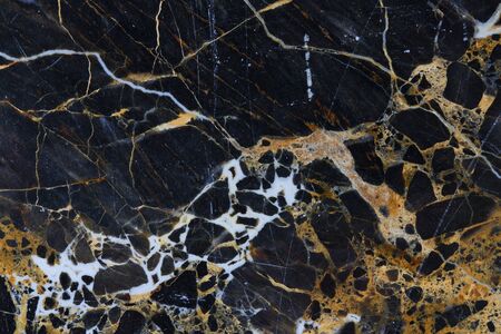 Gold yellow and white patterned natural of Dark gray marble patterned texture background, abstract marble backgroundの写真素材