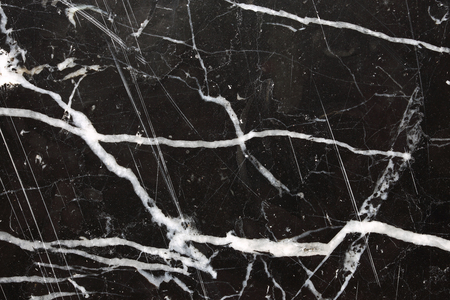 White pattern natural on black marble texture.の写真素材