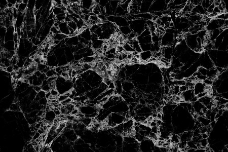 Patterned natural of black and white marble background texture for product design.の写真素材