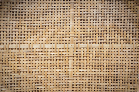 Bamboo weave texture, abstract pattern background.の写真素材