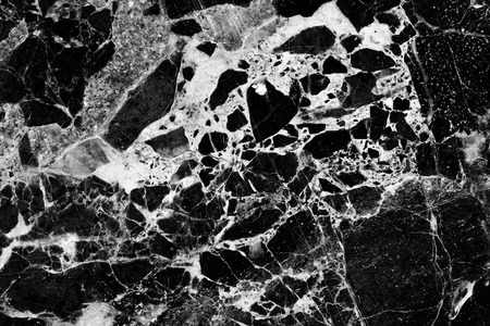 Black and white marble pattern texture background for product design.の写真素材