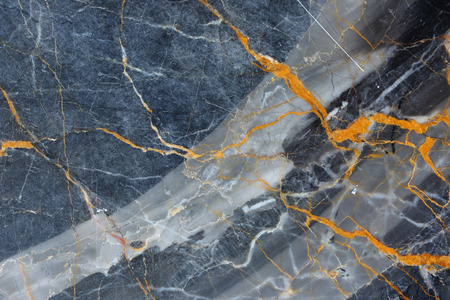 Gold and white patterned natural of dark gray marble (Gold Russia) texture background for product...