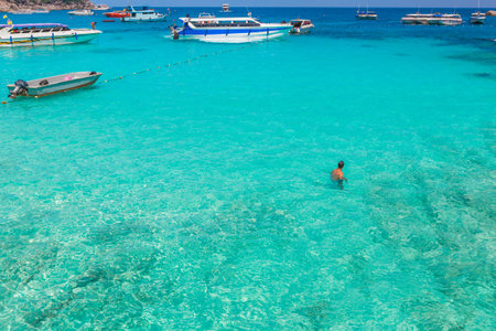 Similan Island N8. It is a beautiful natural place and tourist attraction in the holiday or summer...