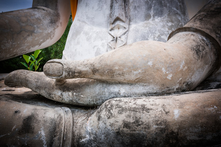hand buddha statueの写真素材
