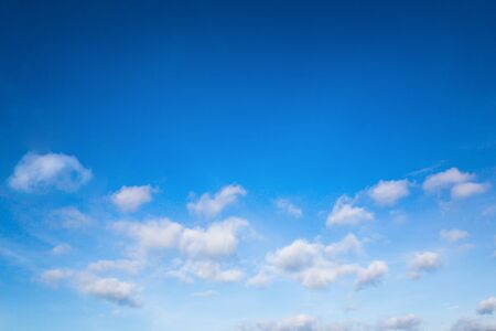 blue sky and clouds background or textureの写真素材