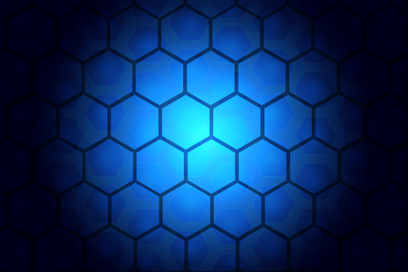 hexagon pattern design and light blue stars abstract tech innovation background as technology and future concept ,vectorのイラスト素材