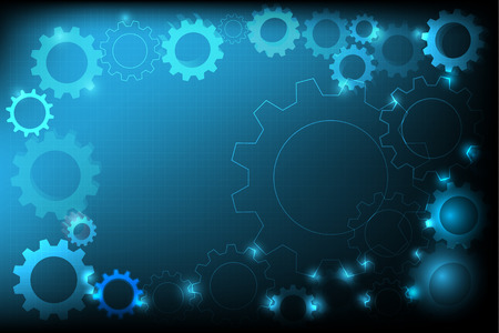 abstract gear engineering construction template design background, vector illustrationのイラスト素材