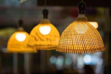 Light bulb and lamp as interior design and idea concept.の写真素材