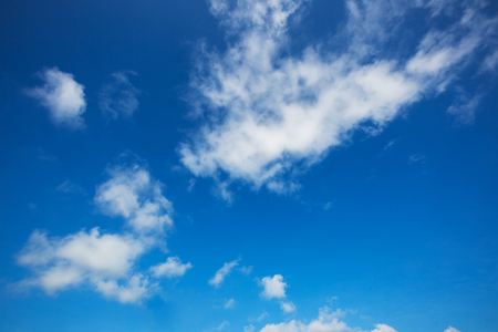 clear and clean blue sky with cloud for nature background in the summerの写真素材