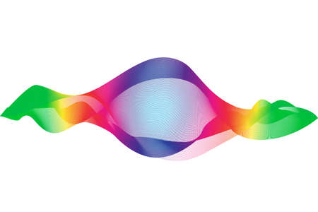 Colorful rainbow waves and lines pattern background as homosexual concept. Vector illustration.のイラスト素材
