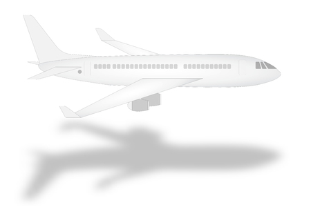 Airplane isolated on white background. vector illustration.のイラスト素材