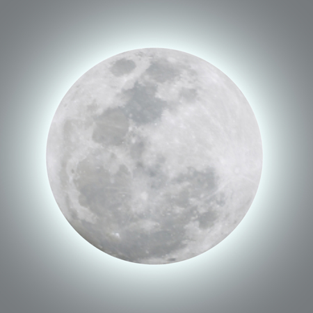 Detailed of Realistic full moon. vector illustration.のイラスト素材