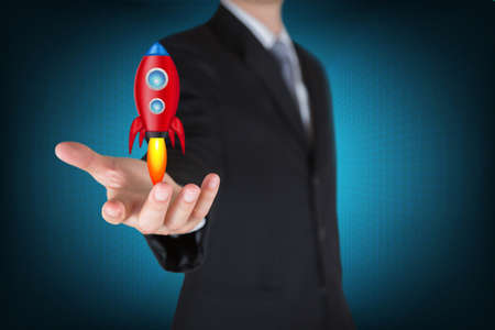 Globe inside the hand of the businessman as business idea concept.
