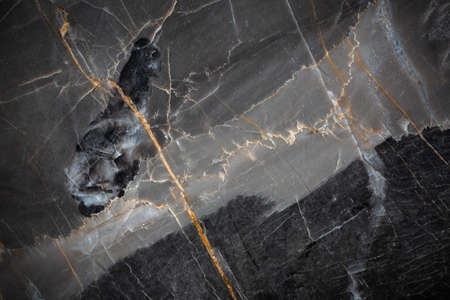 White patterned in dark gray and black marble (Russia Gold) texture backgroundの写真素材