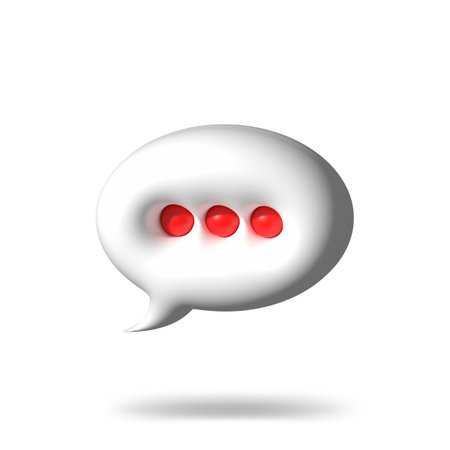 3D hashtag search link symbol on social media notification icon isolated on white background. Comments thread mention or user reply sign with social media. 3d hashtag on 3d render illustrationの写真素材