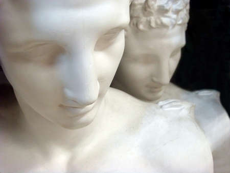 Two plaster figuresの写真素材