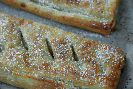 Homemade Apple strudelの写真素材