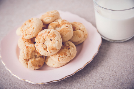Homemade cookies, selective focus, toningの写真素材