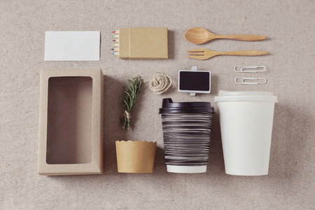 Identity branding mockup set, selective focus, toningの写真素材