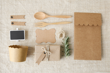 Identity branding mockup set. eco conceptの写真素材