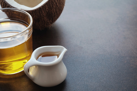 MCT oil, coconut healthy oilの写真素材