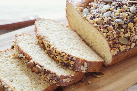 healthy almond bread, Keto food, ketogenic , paleo, low carb high fat dietの写真素材