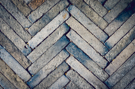 texture pattern of brick on path way.の写真素材