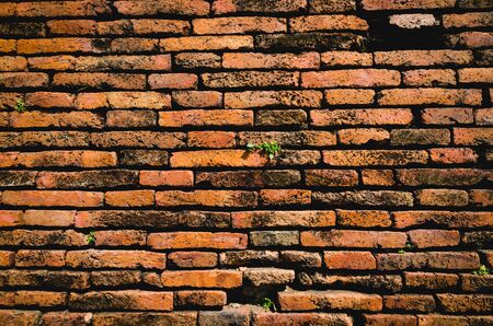 old red brick wall.の写真素材