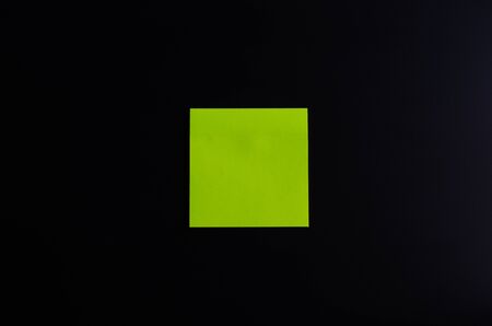 blank sticky note or post note colorful on blackboard.の写真素材