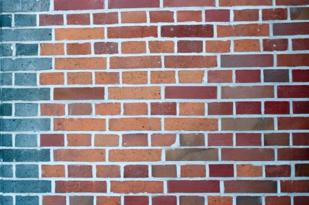 close up of antique brick wall の写真素材