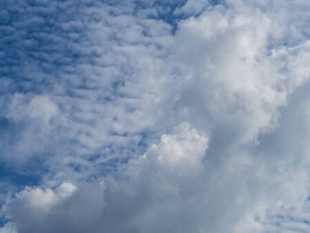 big cloud on blue skyの写真素材