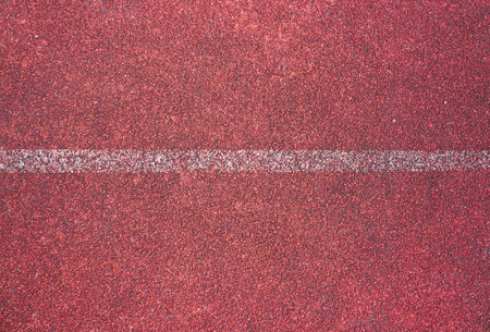 run race track and white line