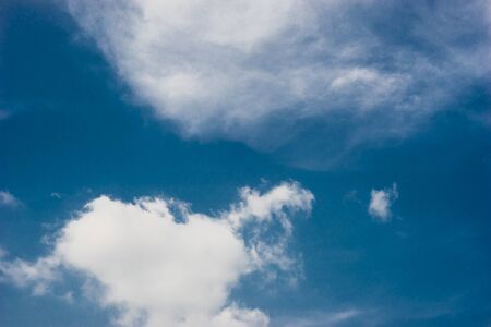 blue sky and gently cloudの写真素材