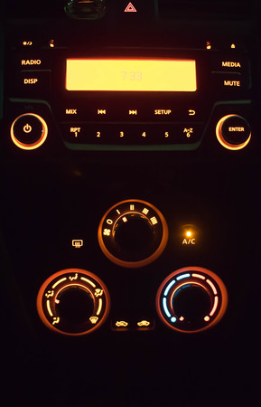 light of radio carの写真素材