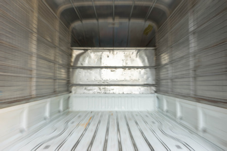 in the container of mini truckの写真素材