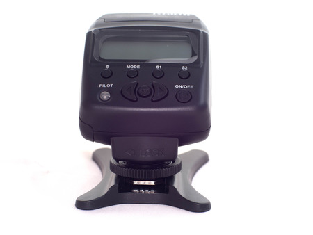 back of mini camera  flashの写真素材