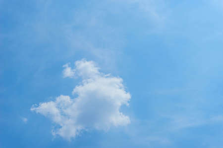 blue sky and white cloudの写真素材