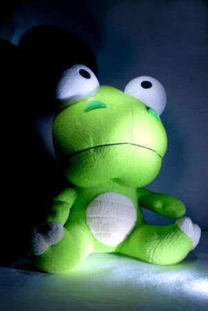 dolly color green in darknessの写真素材