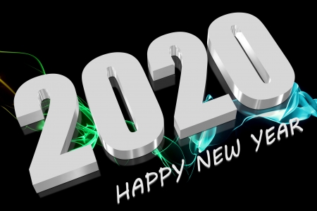 3D Happy new year 2020