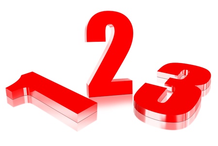 123 three-dimensional numbers