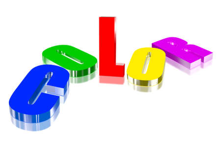 Color three-dimensional reflective floorの写真素材