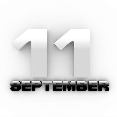 Three-dimensional September 16 Patriot Day .