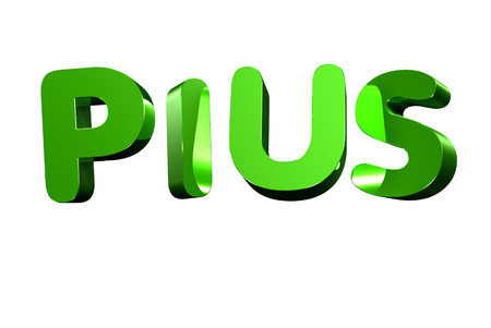 plus 3d,plus green white background.の写真素材