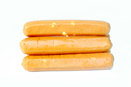 Thai grilled meatballs,Hot dogs Cheese mix.の写真素材