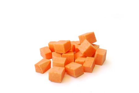 Sweet Potato on white background.(with Clipping Path).の写真素材