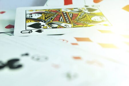 Queen of hearts playing card