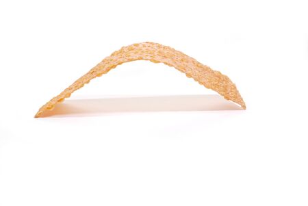 Seasoned crispy squid isolated on white background.の写真素材