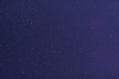 The stars in the sky are mountains in the foreground.